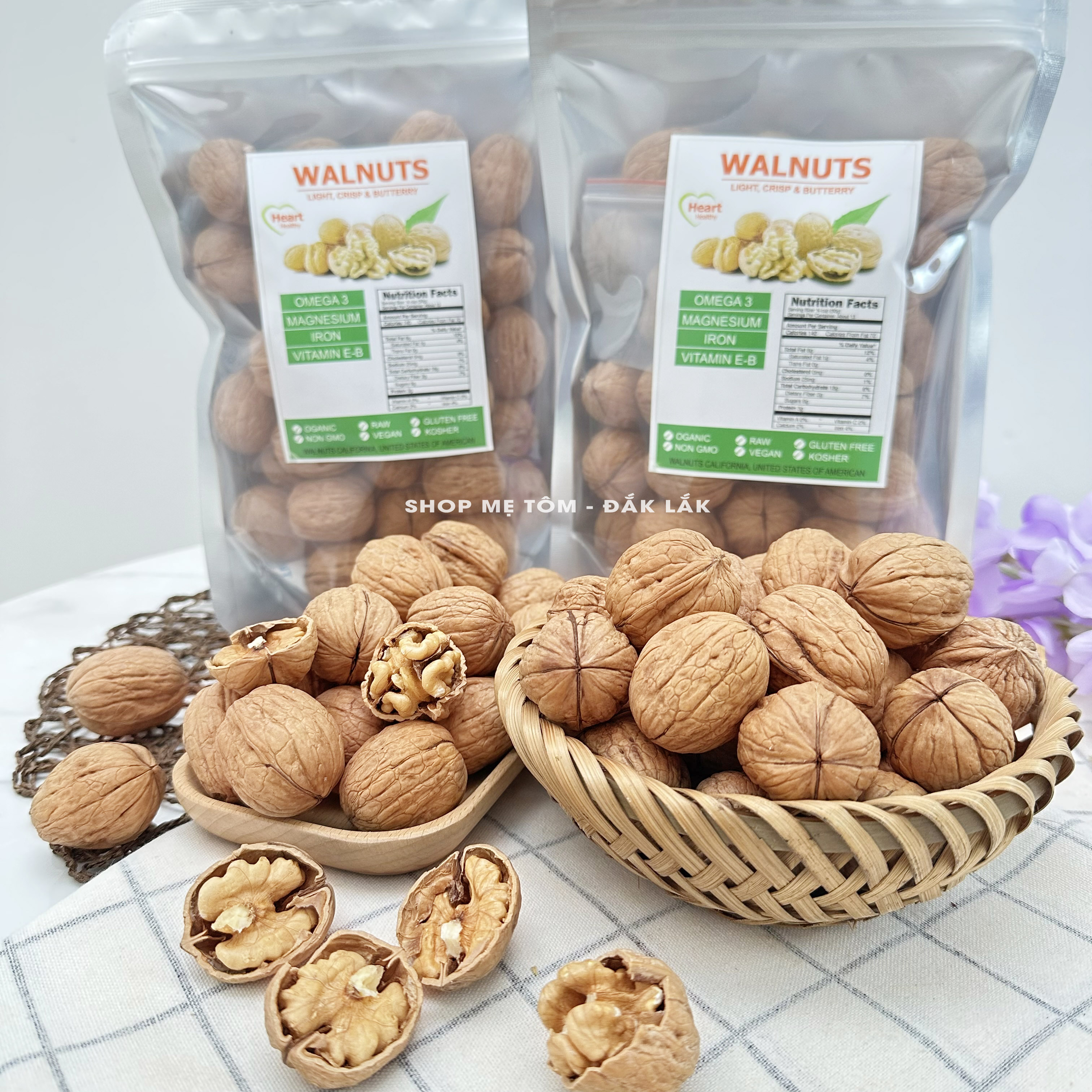 [500Gr] ÓC CHÓ VÀNG NHẬP KHẨU MỸ (NGUYÊN VỎ HOẶC NHÂN) shop vothithu90