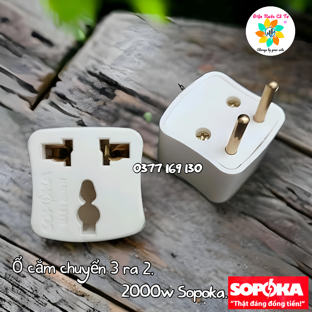 Ổ cắm chia 3 đa năng LiOA/Sopoka