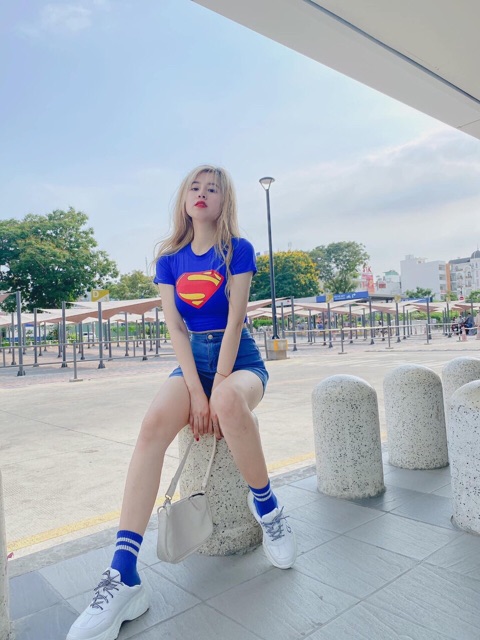 Áo Croptop Siêu Nhân Super Man