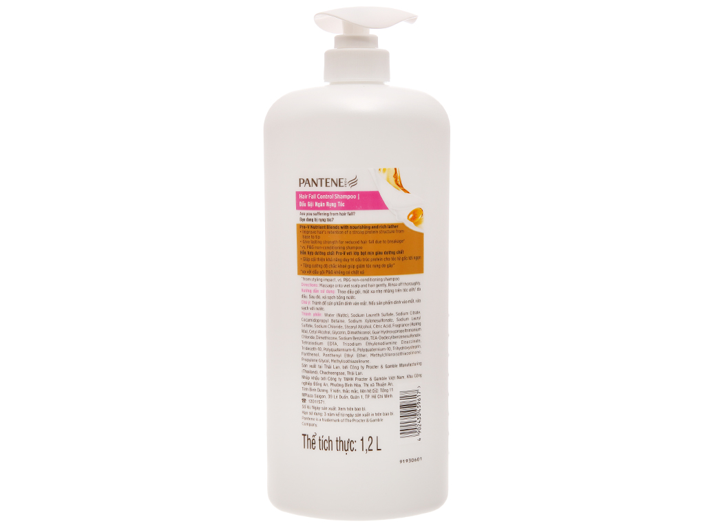 [HCM]Dầu gội Pantene ngăn rụng tóc 1.2 lít