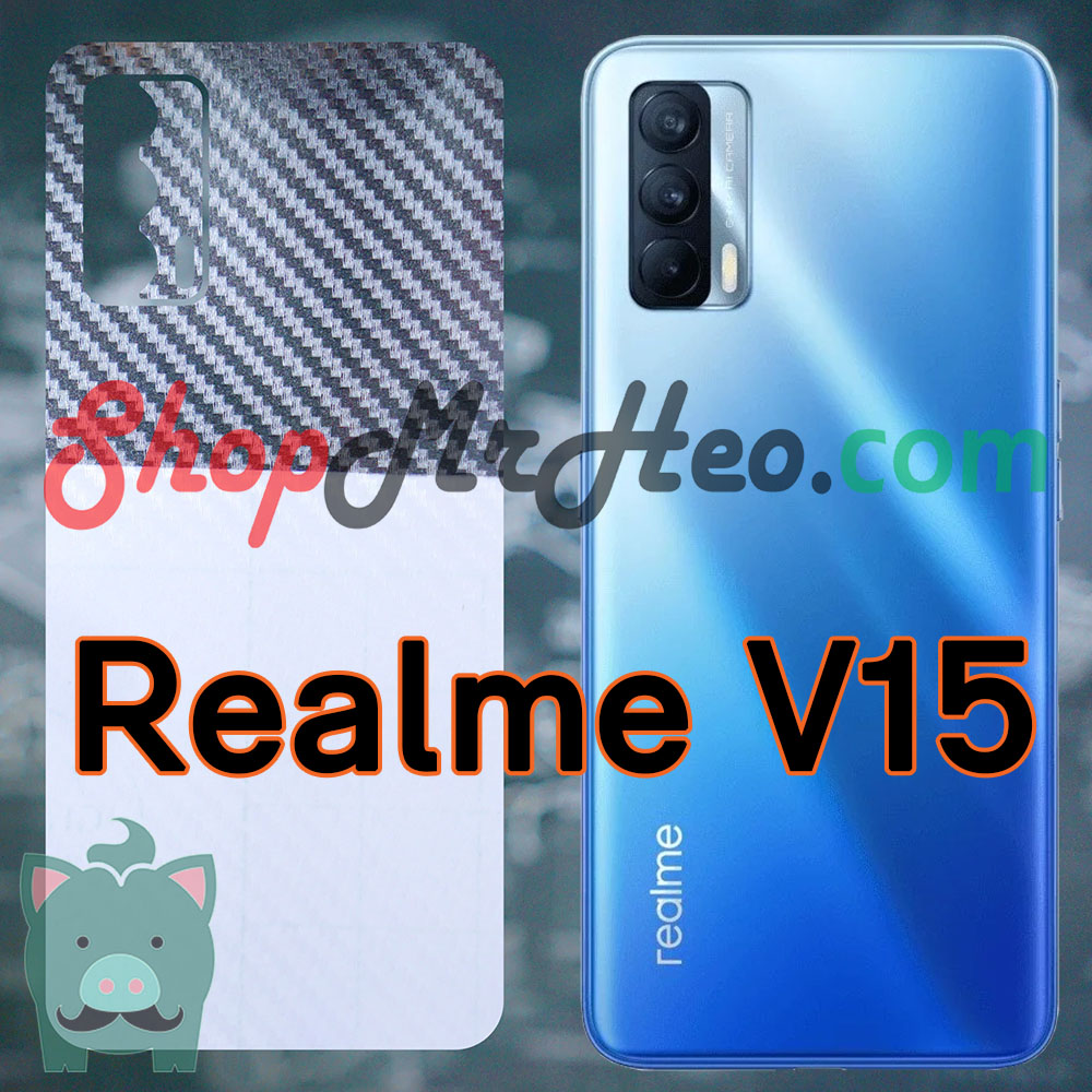 Skin dán mặt sau lưng vân 3d realme v15