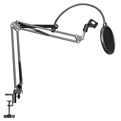 Combo chân micro kẹp bàn NB-35 và màng lọc âm NEEWER