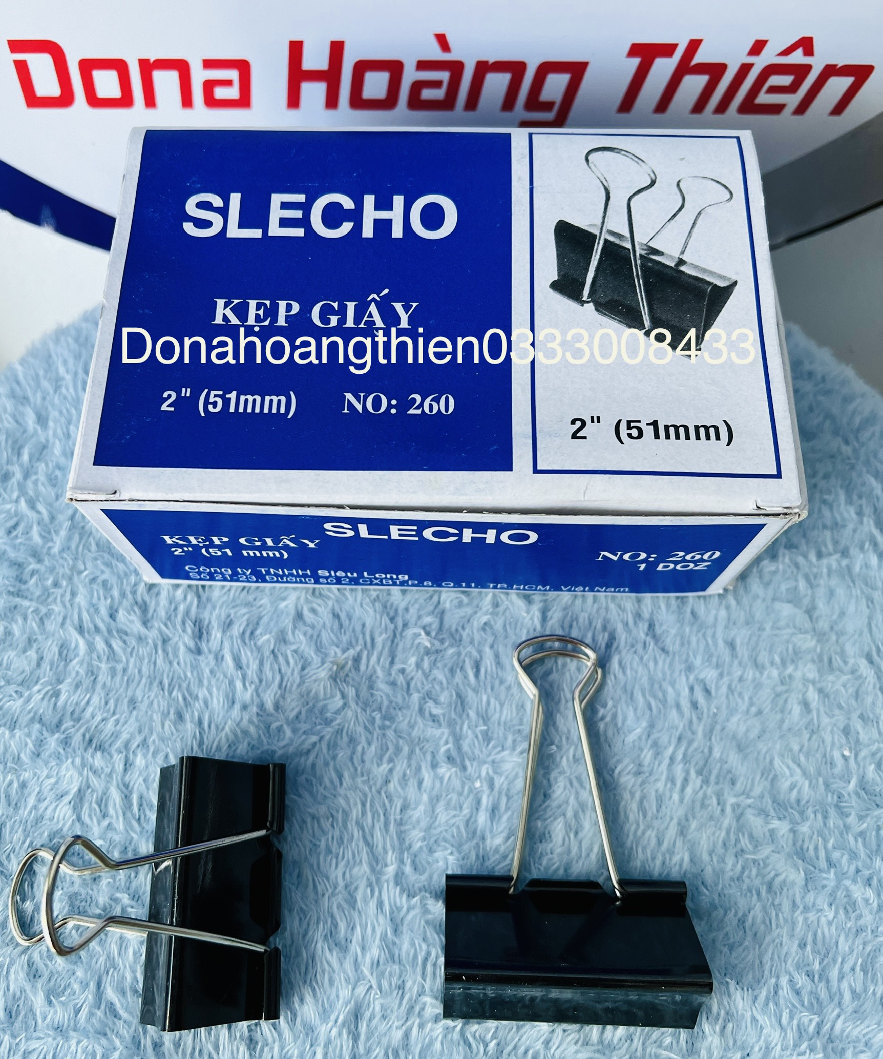 Kẹp bướm Slecho 32mm, 41mm, 51mm (Hộp)