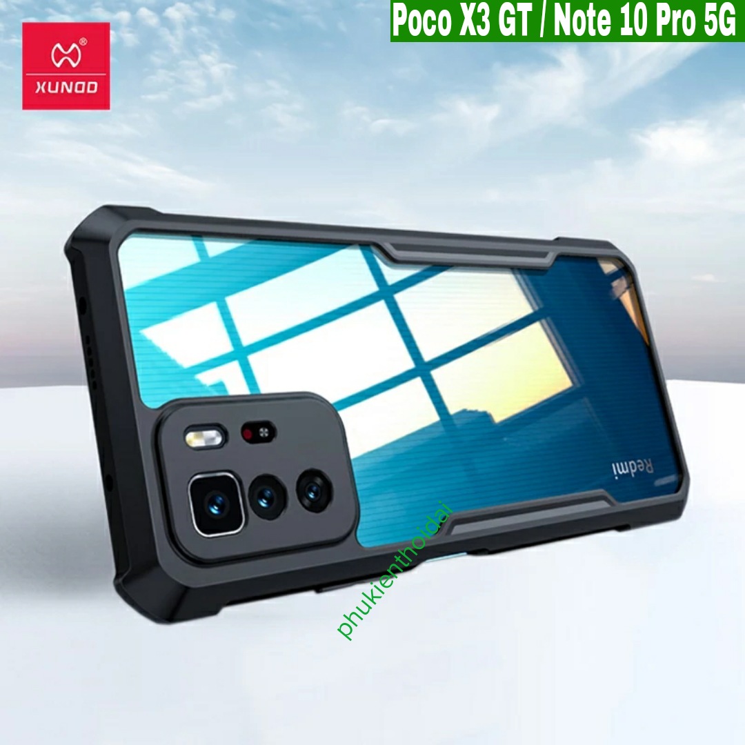 Ốp lưng Redmi Note 10 Pro 5G / Poco X3 GT Hiệu Xundd lưng trong viền màu chống sốc chống va đập