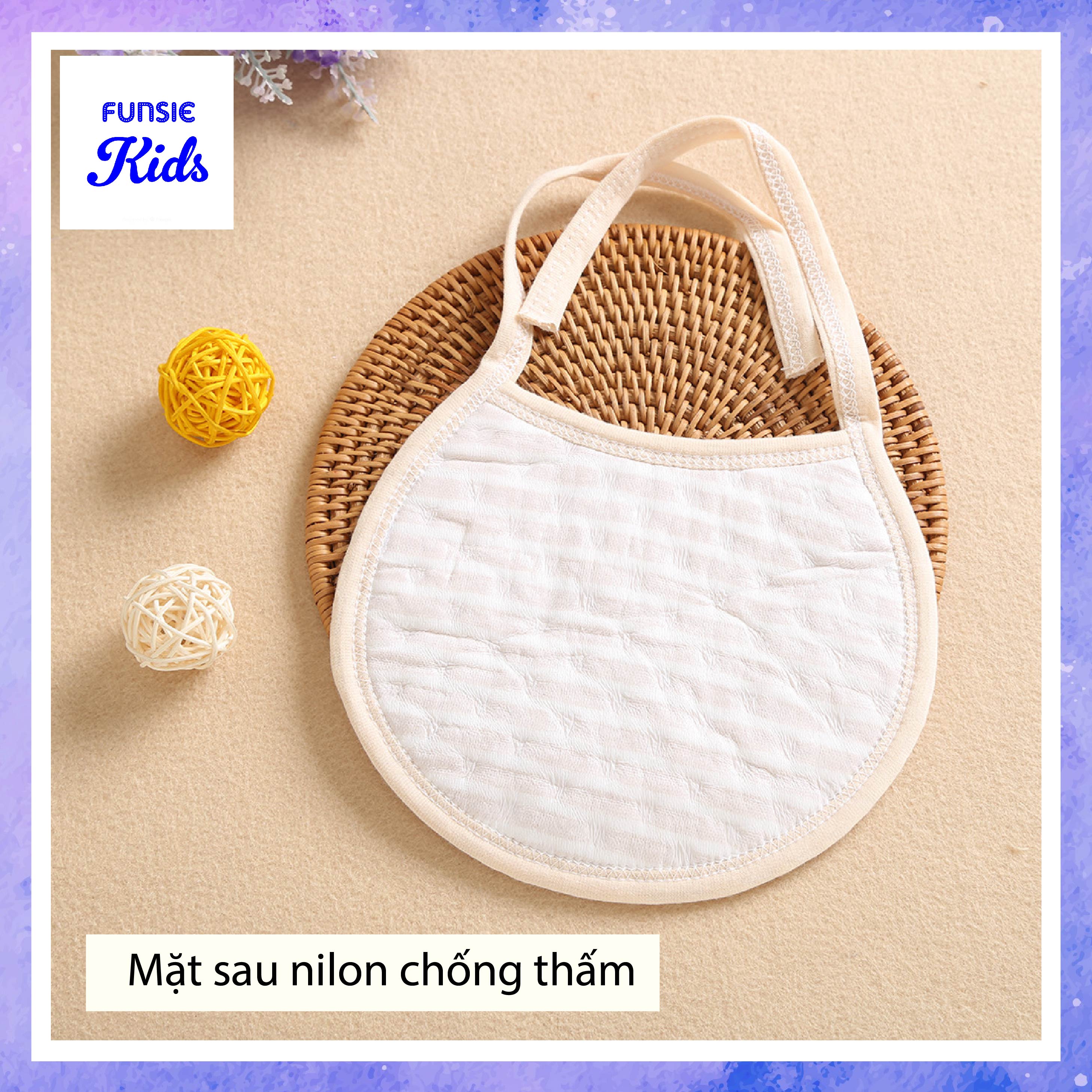 Yếm Cho Bé, Yếm Ăn Dặm Cho Trẻ, 2 Lớp Dày Dặn