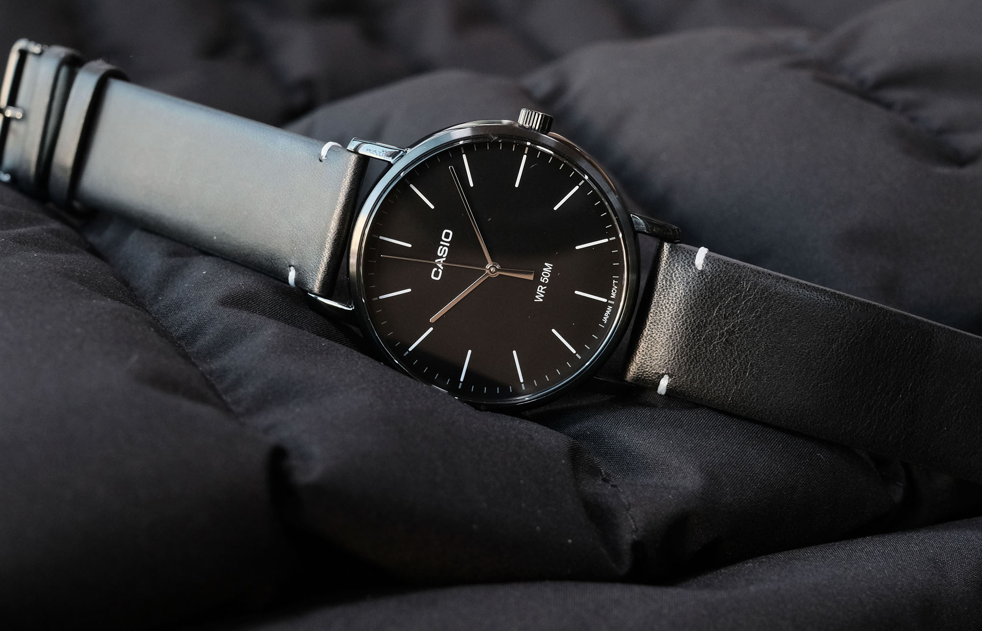 Đồng hồ nam dây da Casio Anh Khuê MTP-E171BL-1EVDF