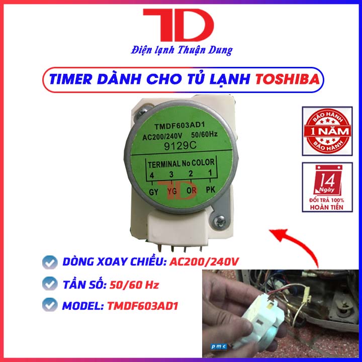 Timer tủ lạnh 1.3 Panasonic, Đồng hồ rơ le thời gian cho tủ lạnh - Điện Lạnh Thuận Dung