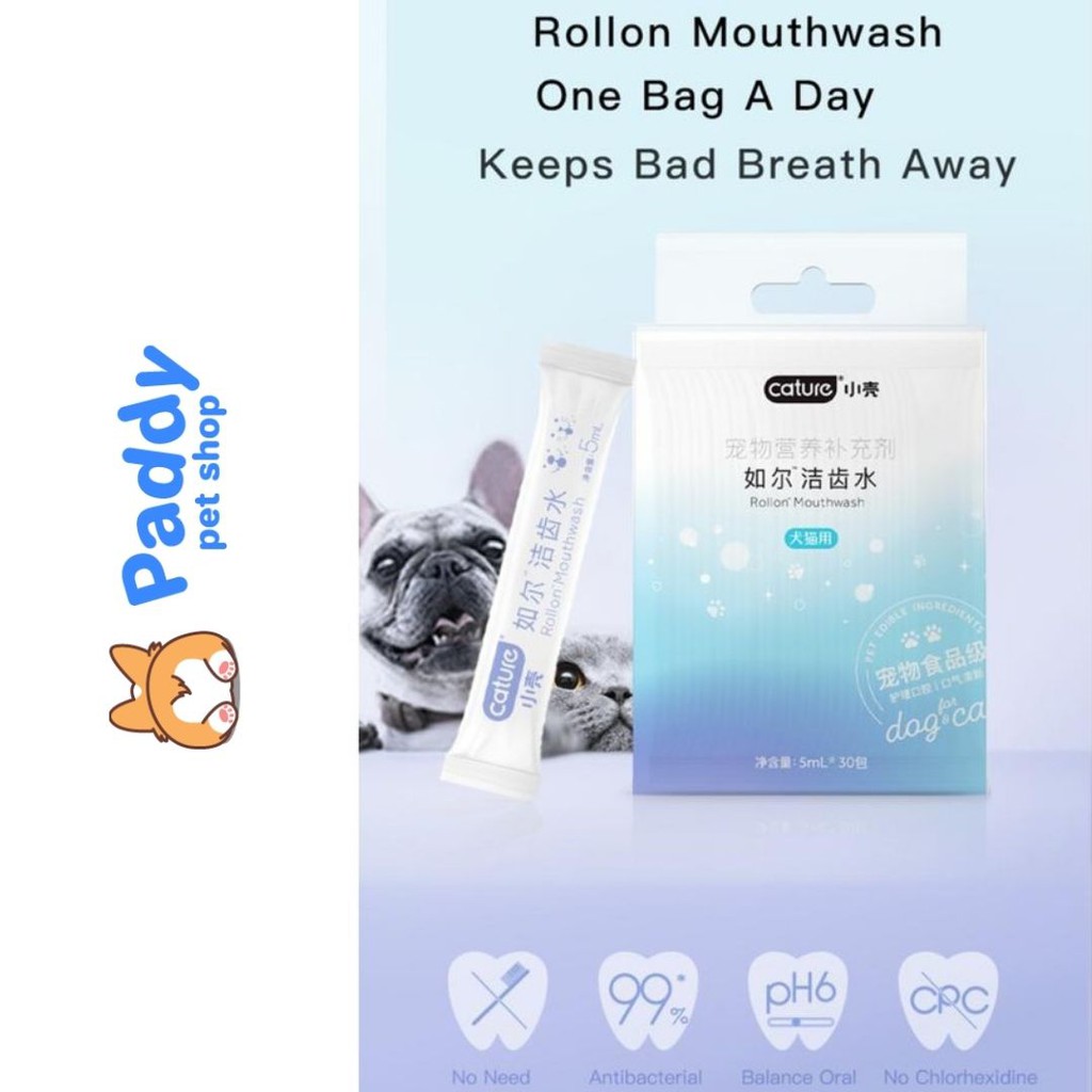 Vệ Sinh Răng Miệng Chó Mèo Cature Rollon Oral Care