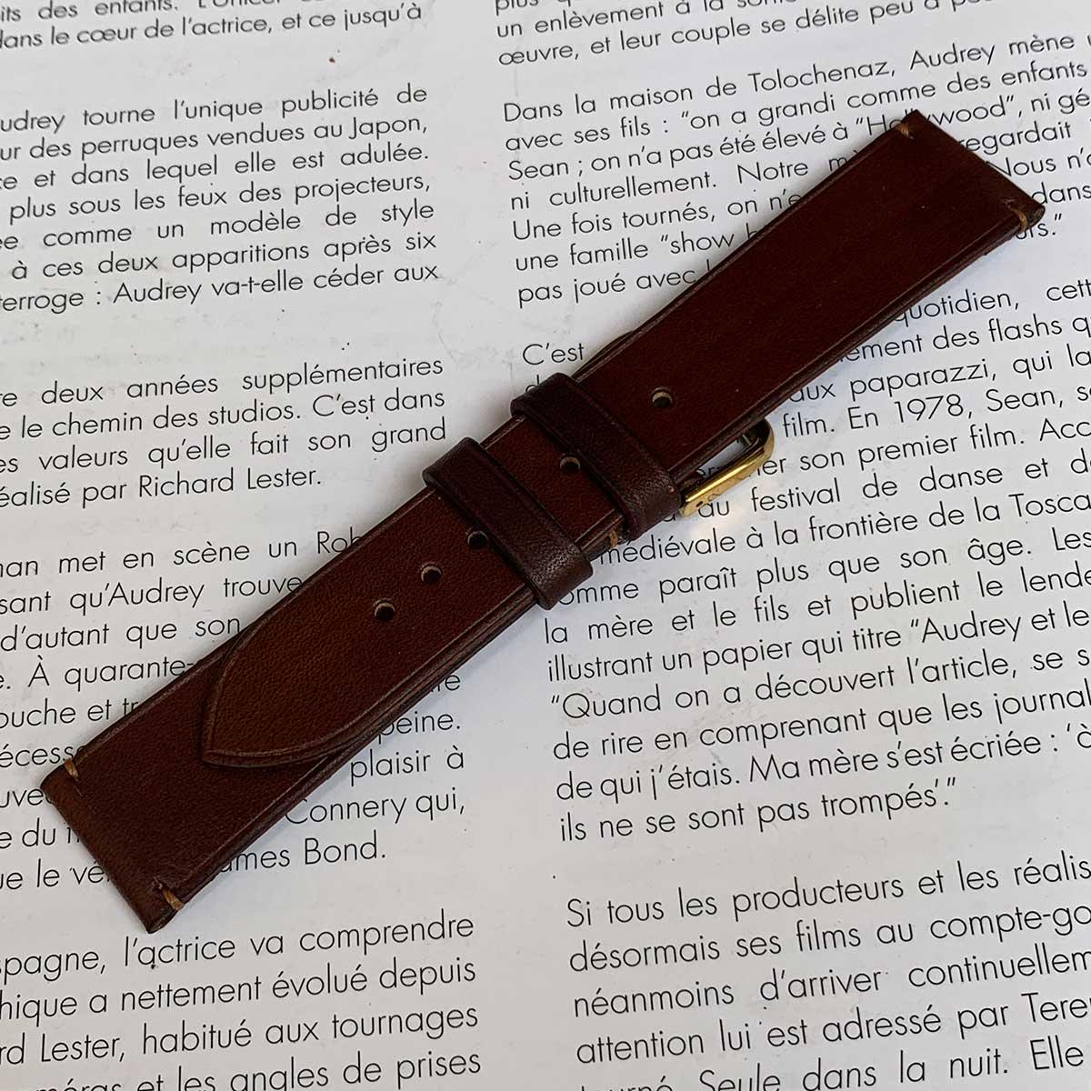 DÂY ĐỒNG HỒ DA SIZE 22 - DA BÒ NHẬP KHẨU - ĐỒ DA THỦ CÔNG DTLEATHER DB337