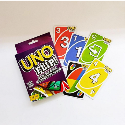 Bài UNO FLIP 112 lá Đồ chơi trẻ em thẻ bài Boardgame