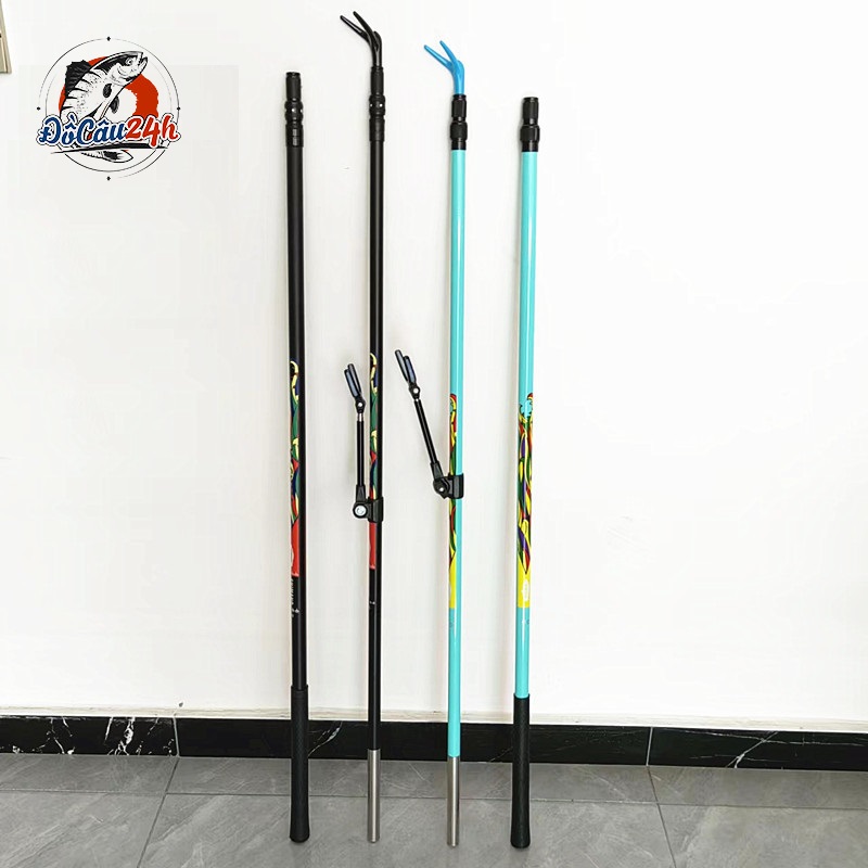 Cán vợt, gác cần chất liệu carbon siêu nhẹ, bền
