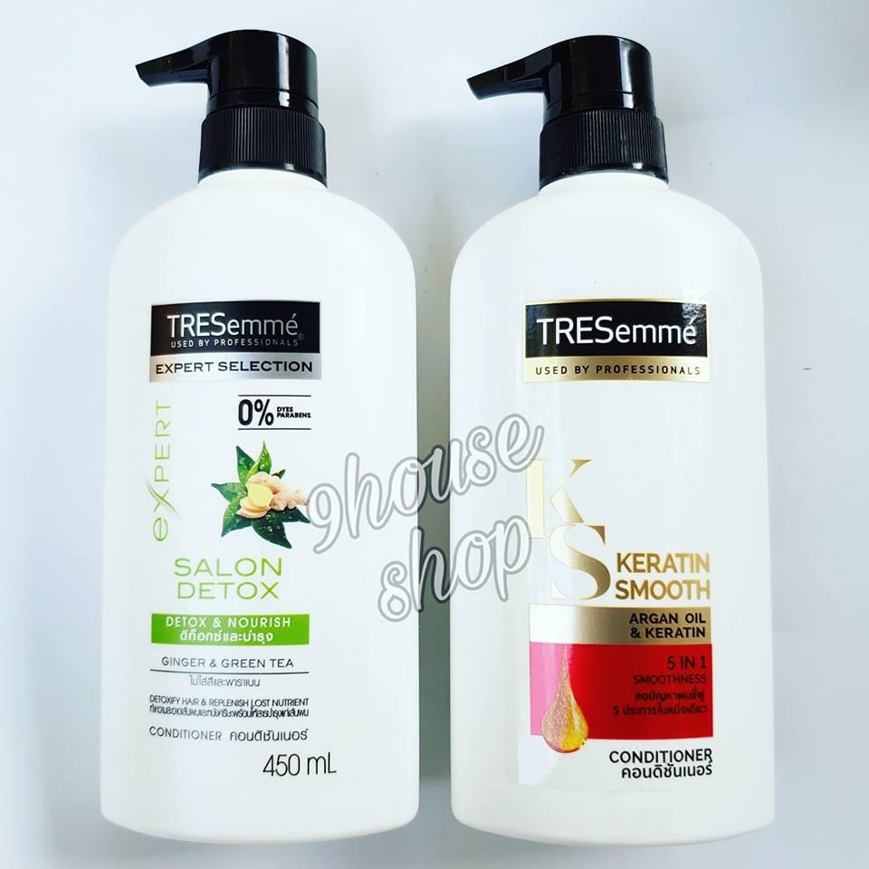 Dầu xả Tresemme Thái Lan 450ml Keratin Smooth (Chai Trắng Chữ Đỏ)