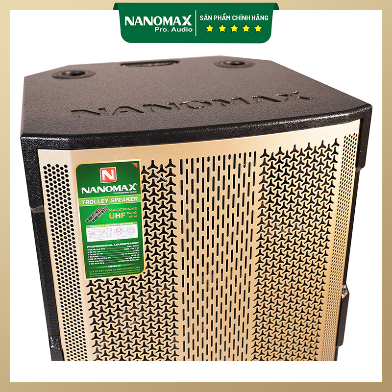 Loa Kéo Karaoke Giá Rẻ | Loa Kéo Nanomax 15D3 công suất 600W | Loa Kéo 4 tấc tặng kèm 2 micro hát karaoke cao cấp GT29