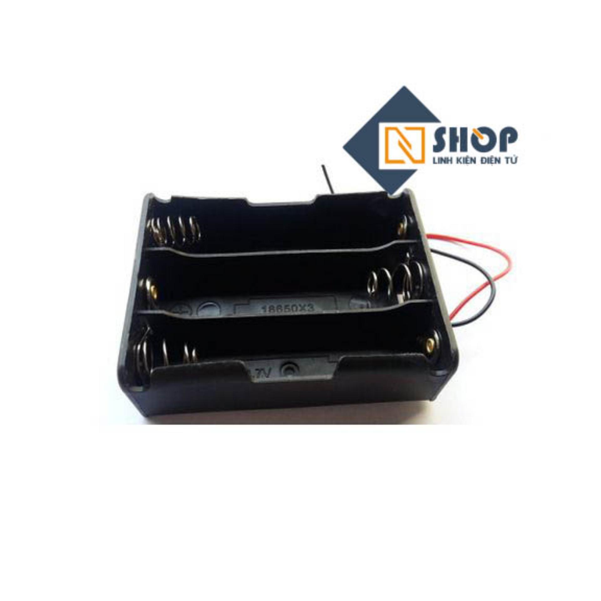 Đế giữ pin 18650 3 cell