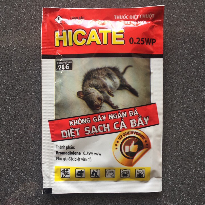 1 gói thuốc diệt chuột HiCate