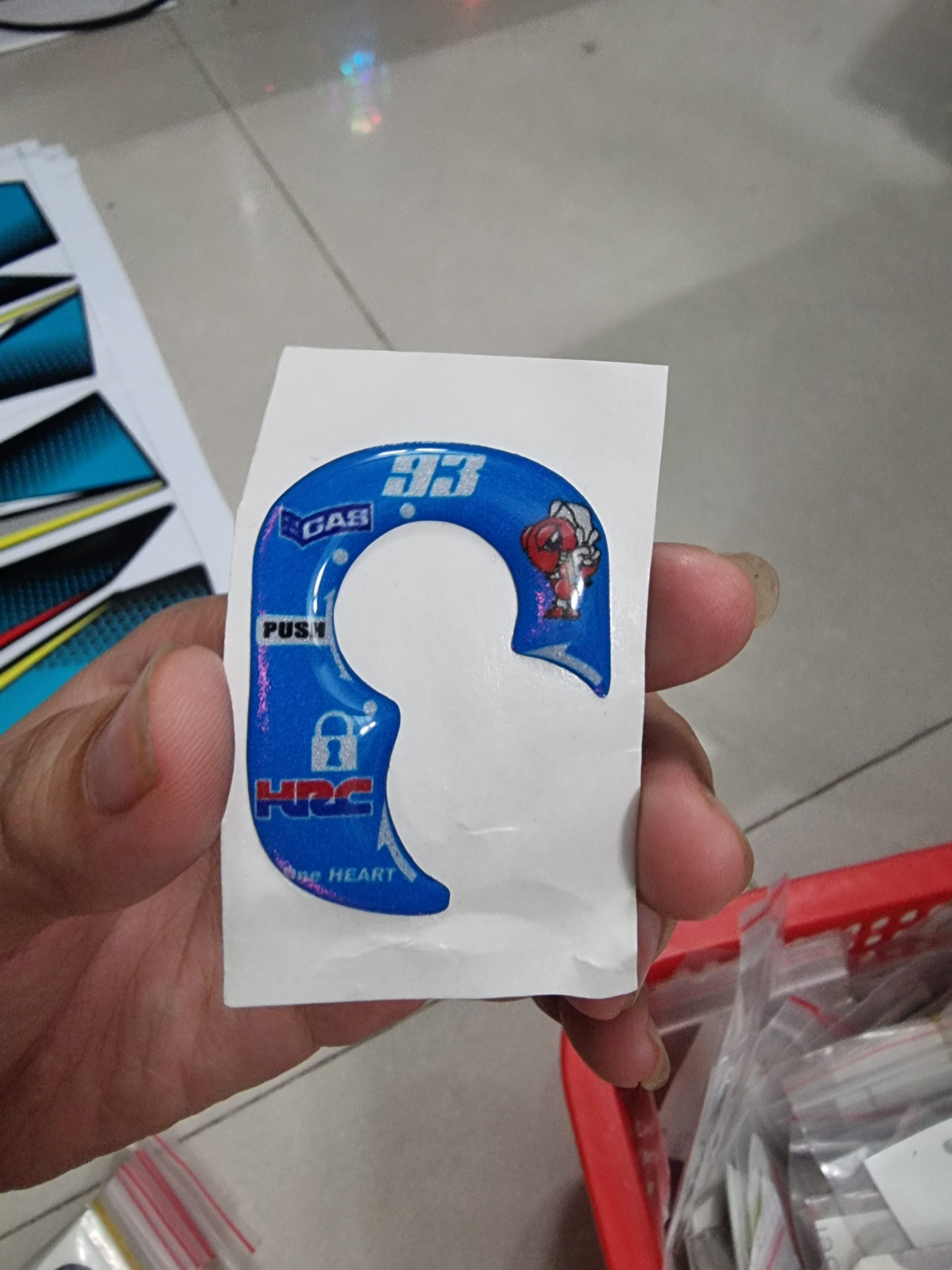 Tem dán ổ khóa xe winner nổi phản quang