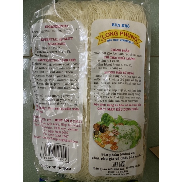 Bún khô Long Phụng 500gr