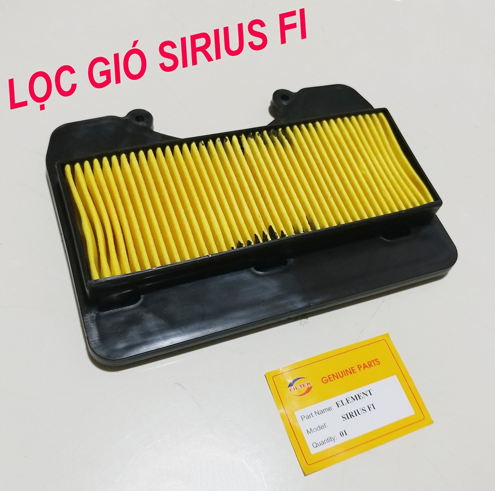 [CÓ MÃ MIỄN PHÍ VẬN CHUYỂN] Lọc gió Sirius Fi Jupiter Fi (lọc khí cho dòng xe máy Yamaha Ya Si Fi)