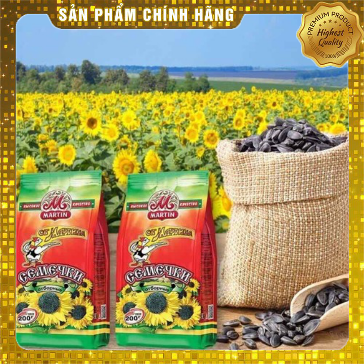 Hạt hướng dương Nga Martin hiệu con vịt gói 100gr - Nhập khẩu Nga chính ngạch