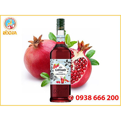 Syrup gifarrd lựu đỏ 1l