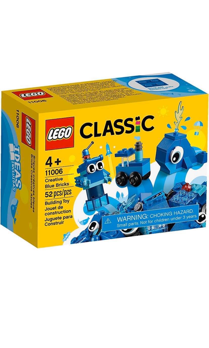 Hộp lắp ráp xanh dương Lego Classic 11006 (52 chi tiết)