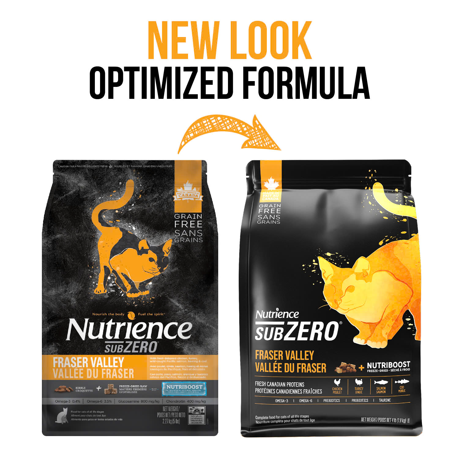 Nutrition subzero cat food (sealed bag) with chicken flavor