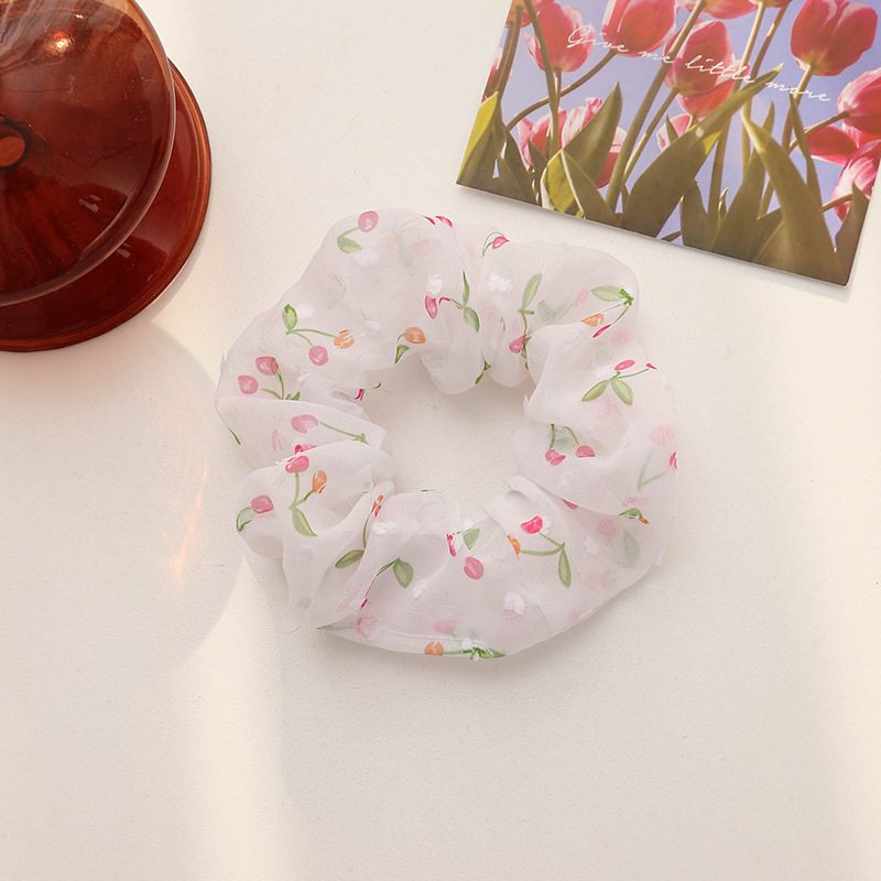 Cột tóc vải Scrunchies quả Anh Đào CT59
