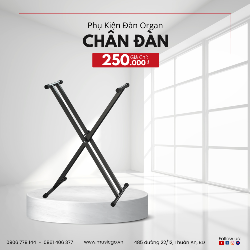 Chân Đàn Organ (Chân Đôi)