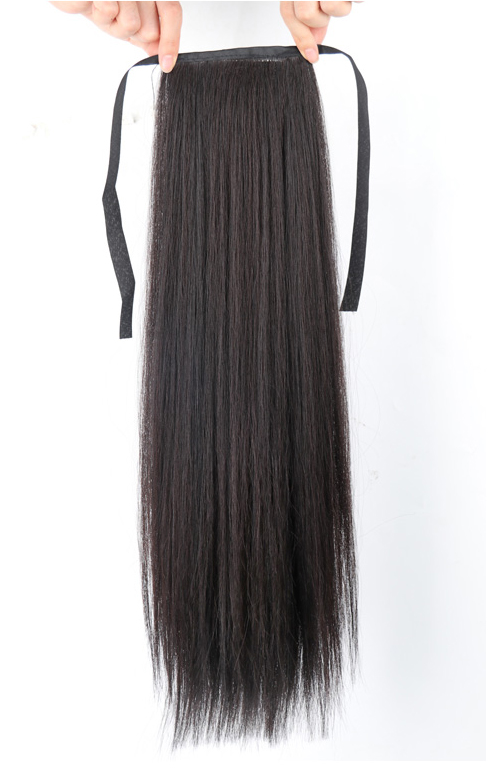 Tóc giả cột thẳng 50cm D13 💖FREESHIP💖 buộc tóc giả nữ, tóc nữ đuôi dài thẳng, tóc giả nữ Sỉ 35k