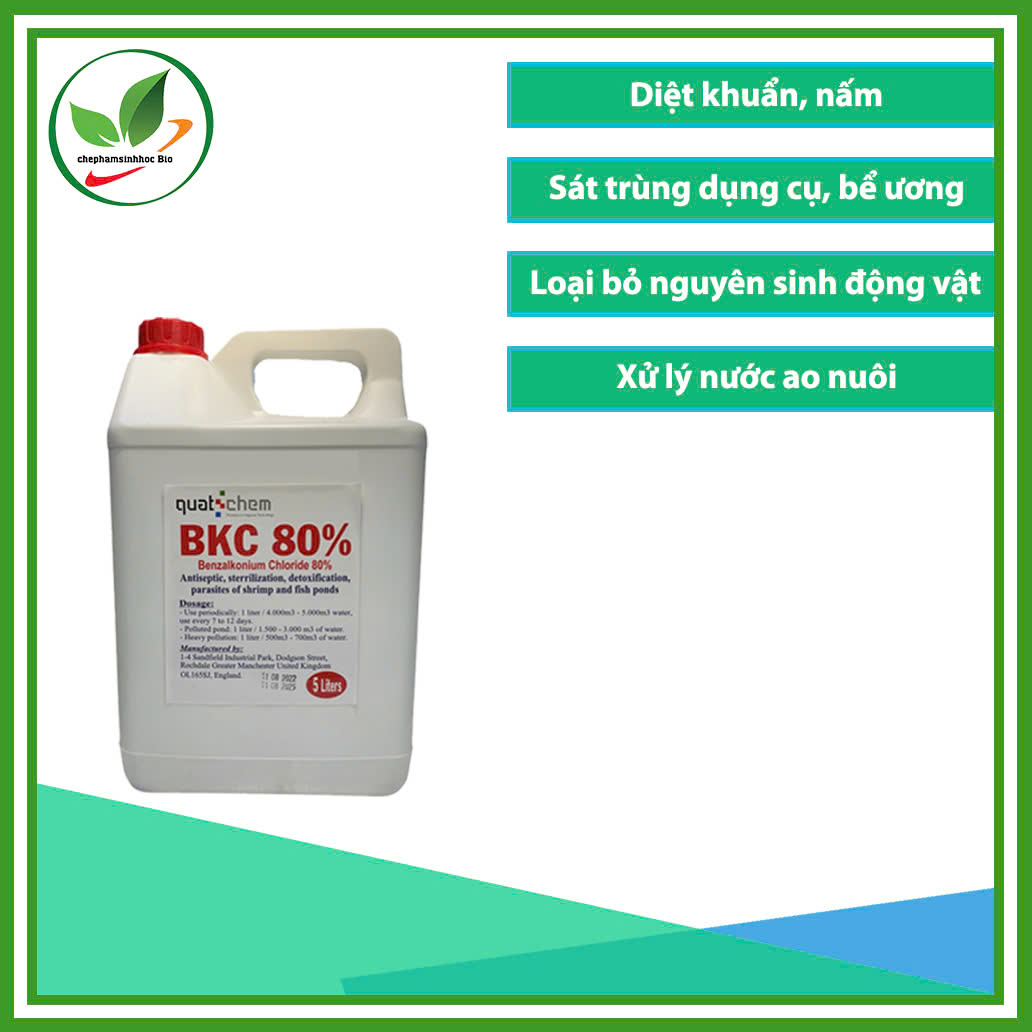 BKC 80 tôm cá ( xuất xứ : Anh). Can 5 lít