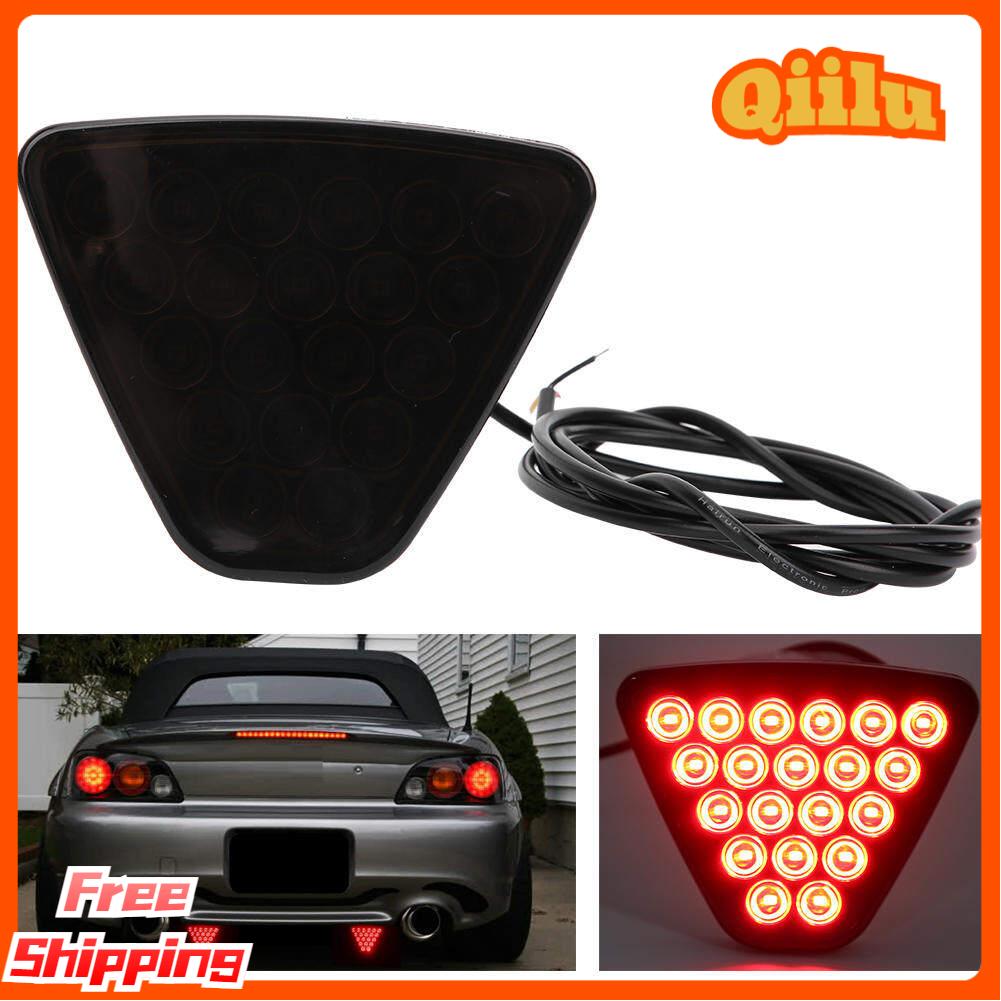 12V Auto Tail Light 20 LEDs Brake Reverse Warning Lamp Flash Strobe Universal for Motorcycle ATV Truck SUV black