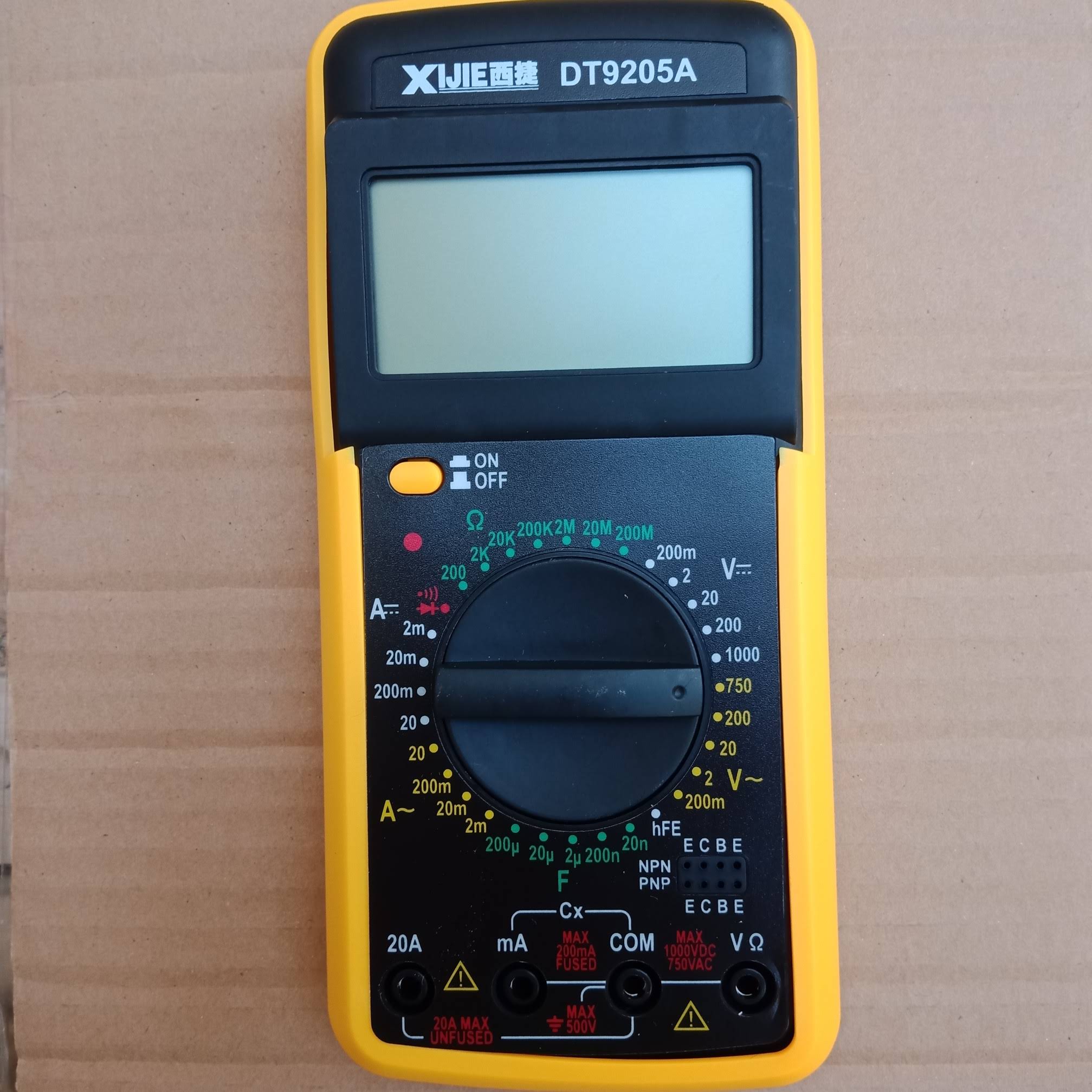 [TẶNG PIN] Đồng hồ vạn năng kỹ thuật số DT-9205A, digital multimeter