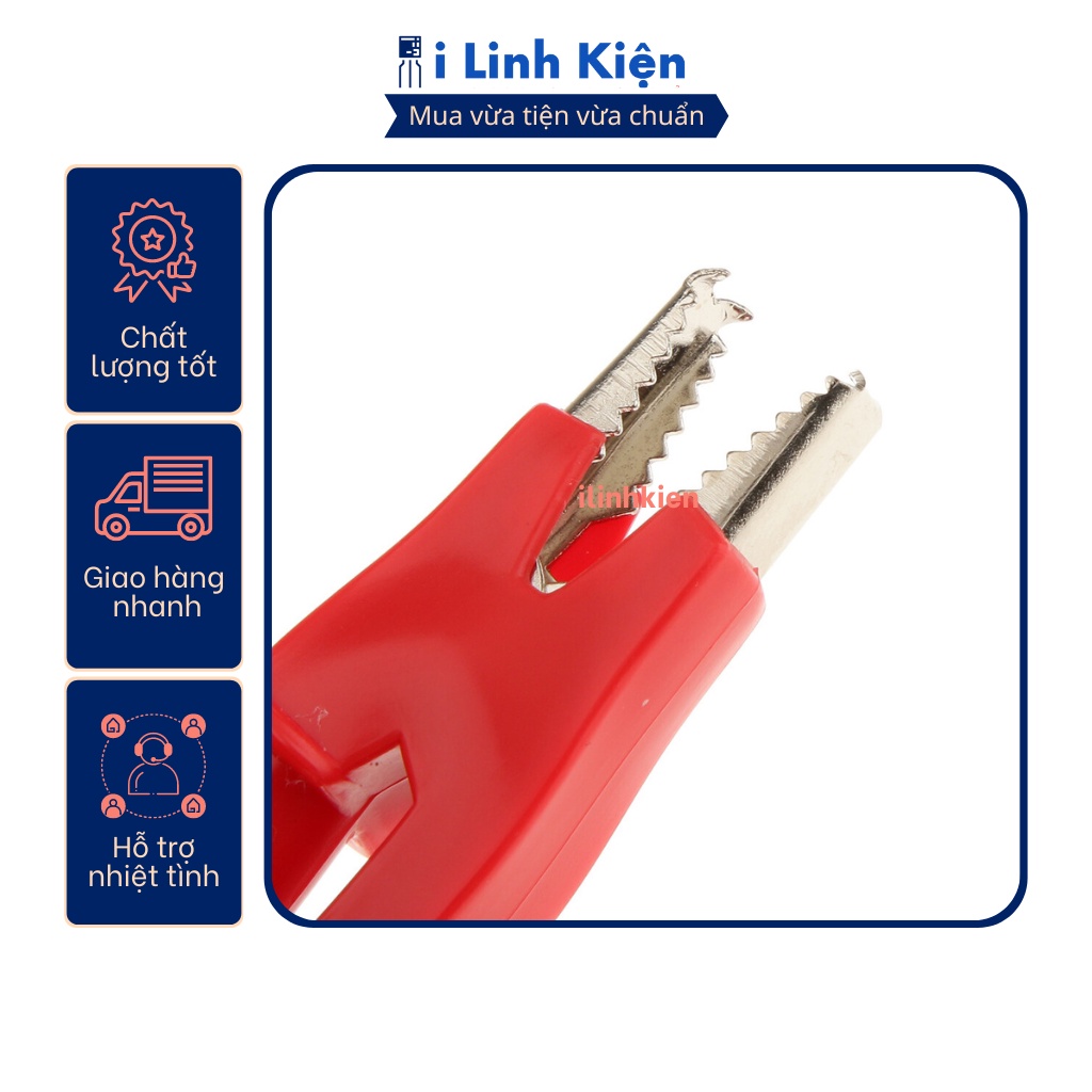 Đầu kẹp cá sấu loại tốt 1 cặp.