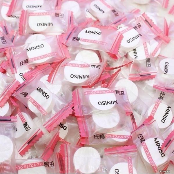1 Viên Mặt Nạ Giấy Nén Miniso Nhật Bản