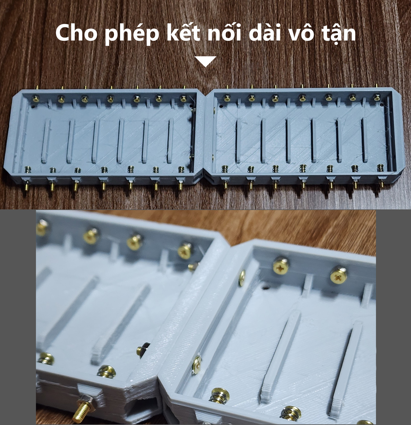 Khay pin x7 18650 21700