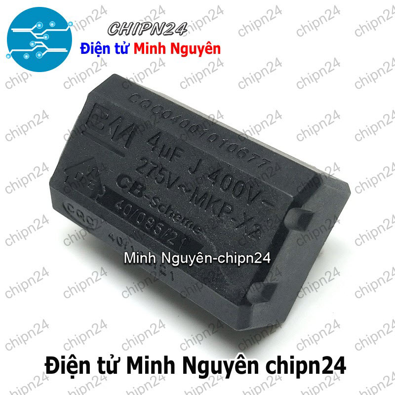 [1 con] (N73) Tụ bếp từ Nằm 4uF 400V - HH006448