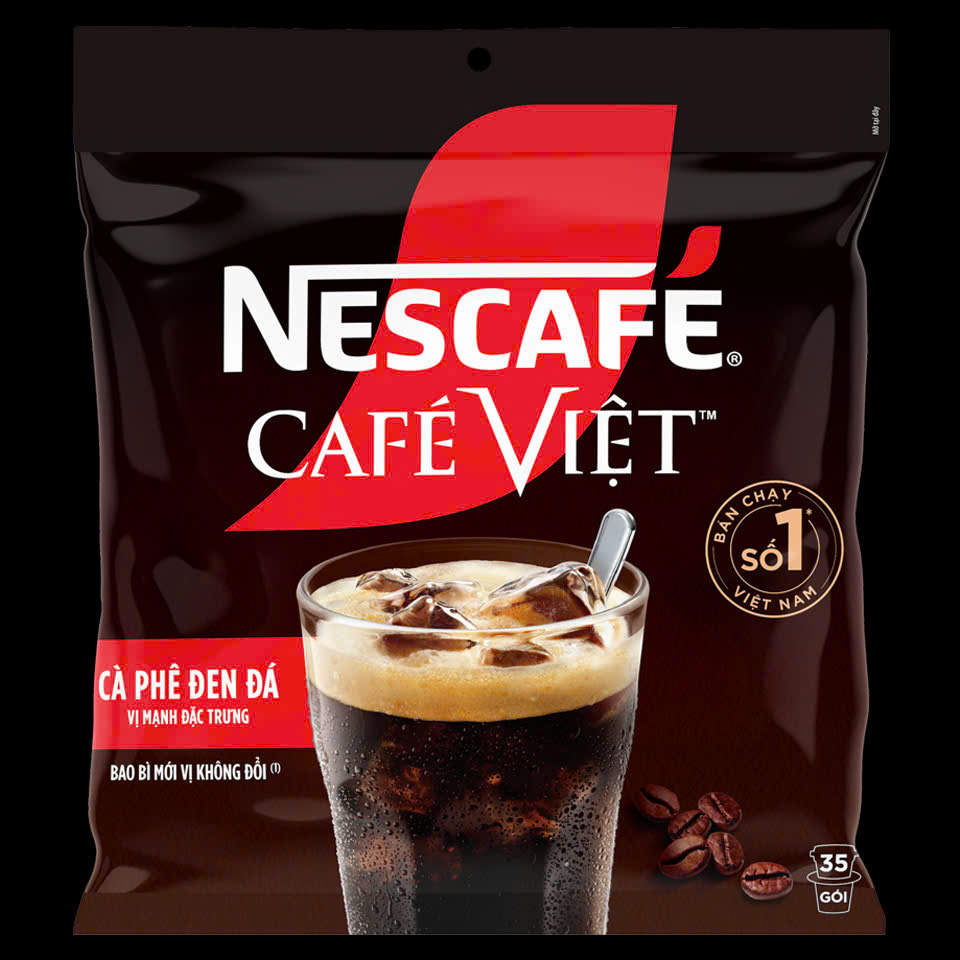 Cà phê đen/Cà phê sữa Nescafe xanh/đỏ/đen dạng túi (35-46 gói x 16g)