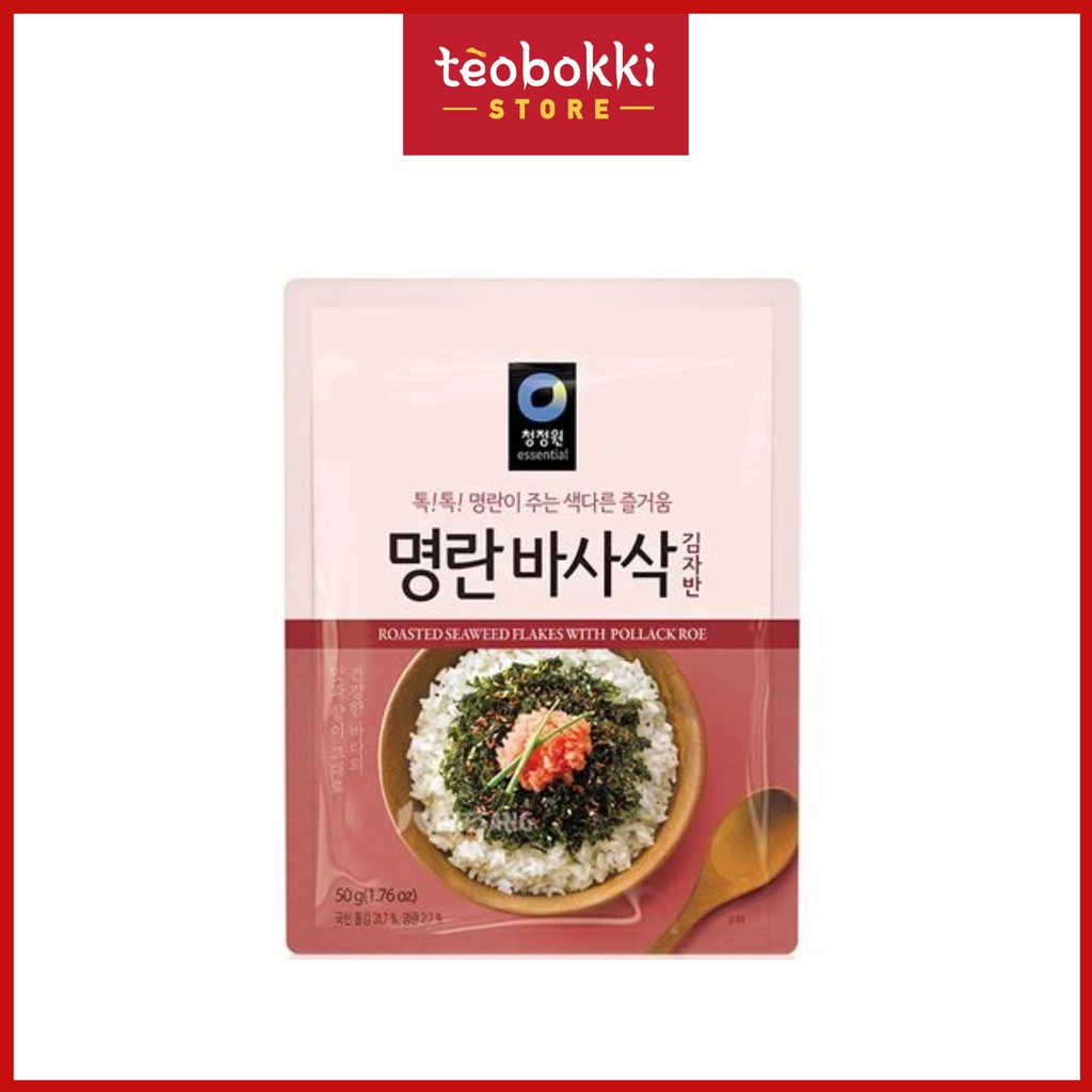 Rong biển trộn cơm trứng cá pollack Chungjungone 50g
