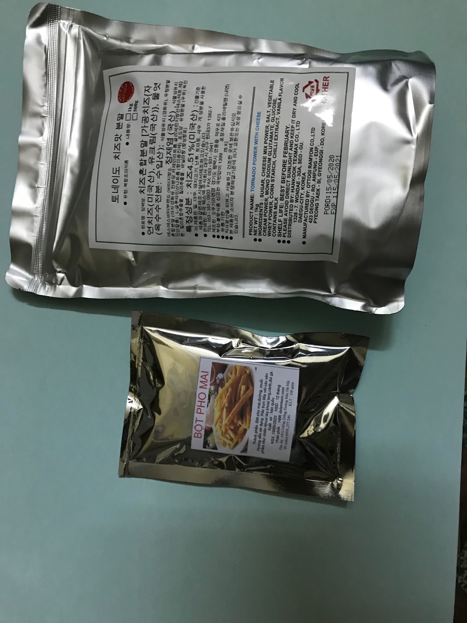 Bột phomai hàn quốc 1kg