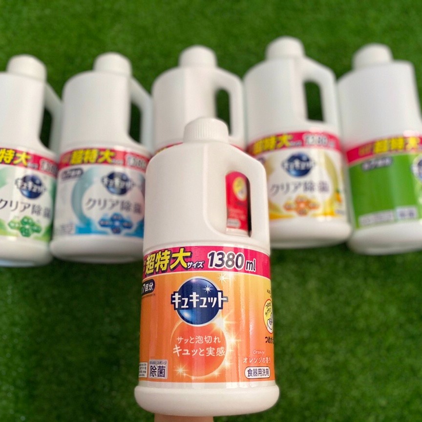 Nước rửa chén đậm đặc kao nhật bản vị cam - chai 1380ml
