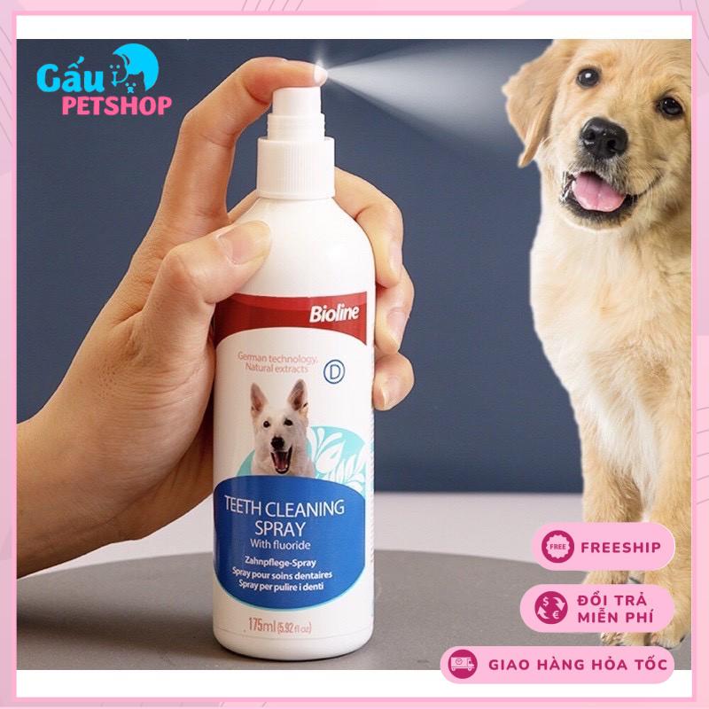 Xịt thơm miệng Bioline cho chó 175ml