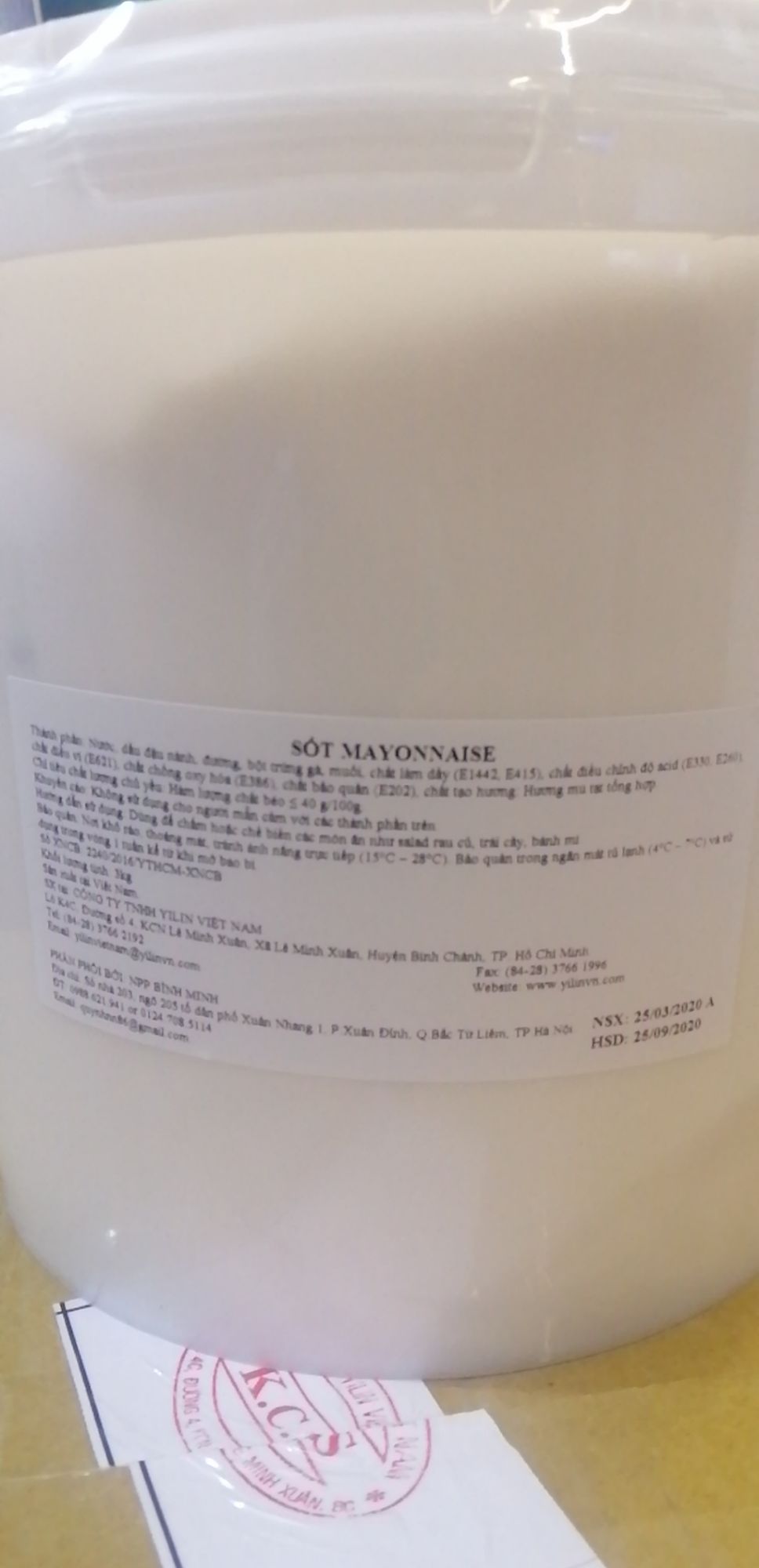 Sốt Mayonaise YILIN 1kg