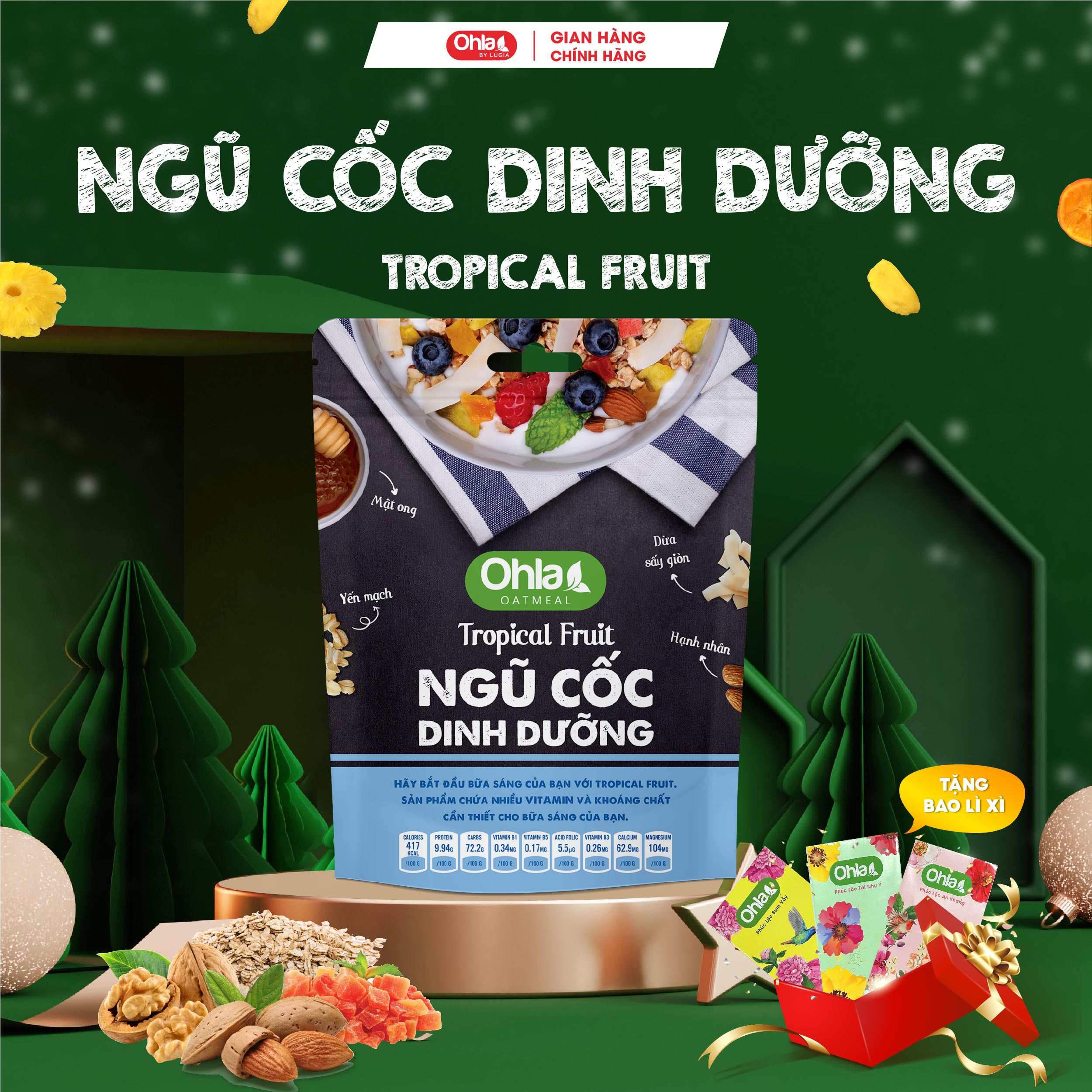 Ngũ Cốc Dinh Dưỡng Tropical Fruit - 180gr