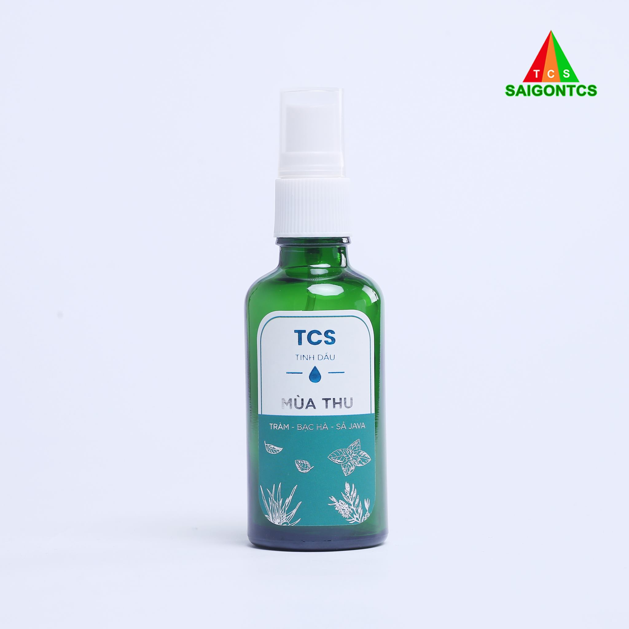 TINH DẦU THIÊN NHIÊN MÙA THU - Chai 50ml - Tràm, Bạc Hà và Sả Java - Sài Gòn TCS- NGĂN NGỪA VIÊM MŨI, VIÊM MŨI DỊ ỨNG Đuổi muỗi, thơm phòng