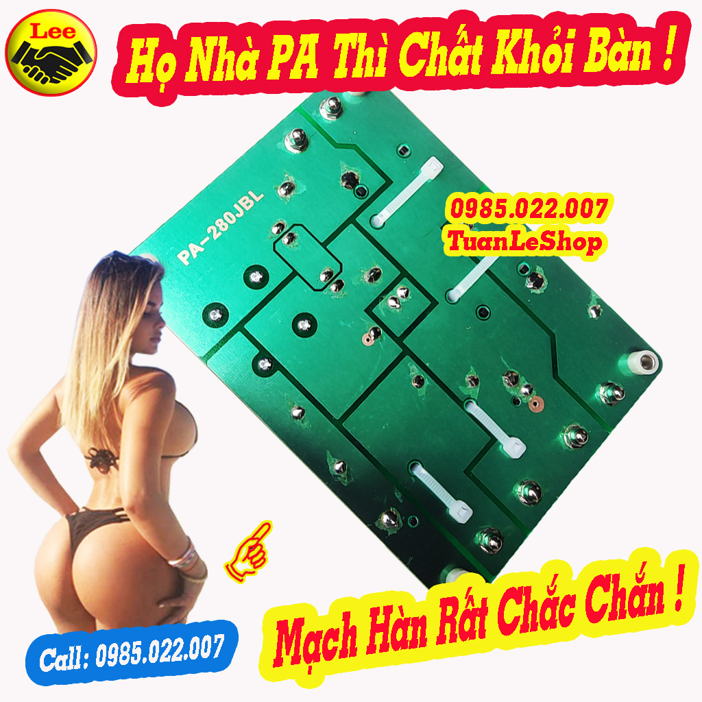 MẠCH PHÂN TẦN 2 LOA PA 280 - GIÁ 1 MẠCH LOA 280- Mạch loa full công suất lớn Chơi Bass 30 Côn 75 trở lên