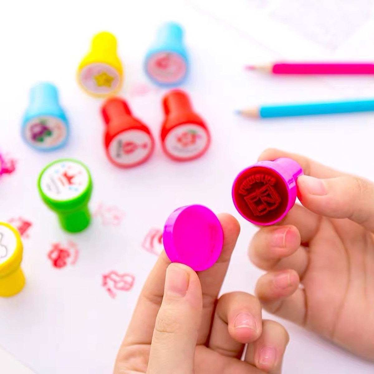 Bộ 10 Con Dấu Nhựa Lời Khen