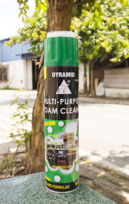 Dyramid - Chai Xịt Bọt Đa Năng Vệ Sinh Ghế Da Nội Thất Ô Tô Foam Cleaner Màu Xanh - chai tẩy ghế da dyramid