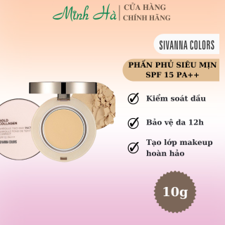 Phấn phủ Sivanna Colors Gold Collagen Ampoule Two Way Pact HF675 SPF 15 thumbnail