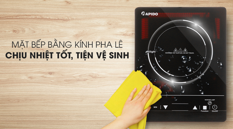 Bếp hồng ngoại Rapido RC2000ES (Giá áp dụng giao tại HN, HCM& các tỉnh liên hệ shop)