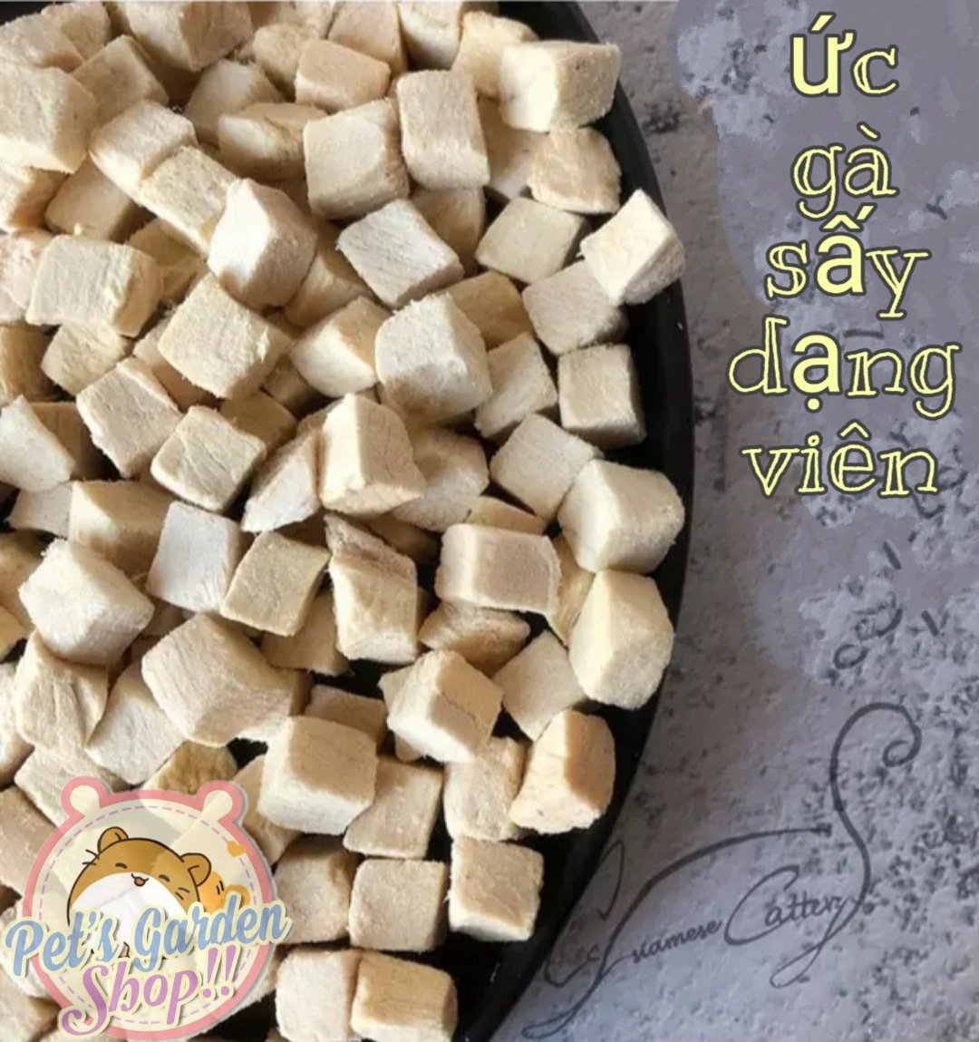 Thịt gà sấy dạng viên - Thức ăn hamster, mèo